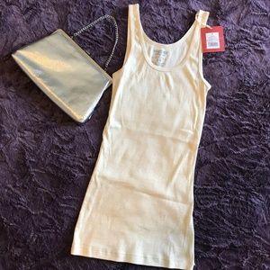 NWT Sweet Mossimo Tank Ivory w/ light Gold Shimmer